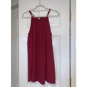 Veronica M. Red Holiday Halter Dress, Size M